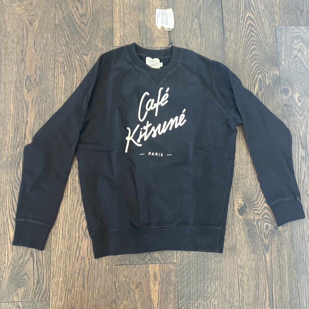 Cafe Kisune black sweater size M BRAND NEW